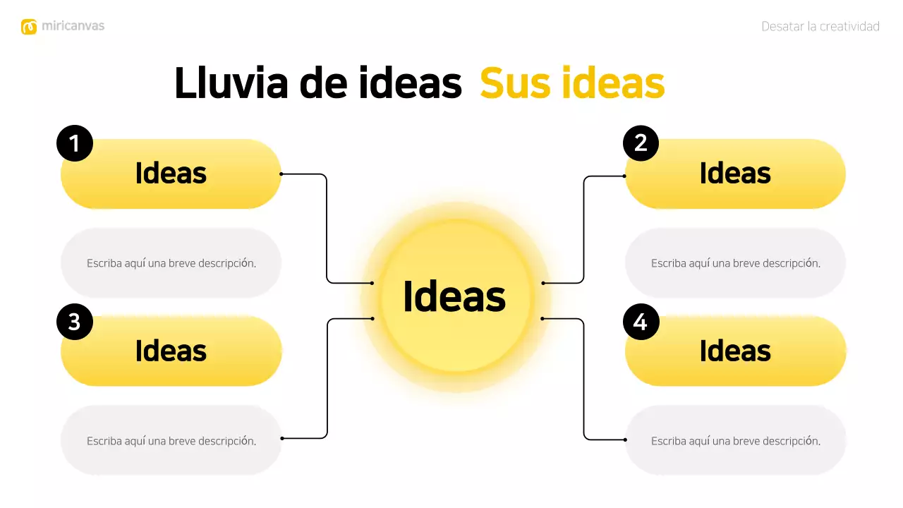 amarillo diseño moderno brainstorming