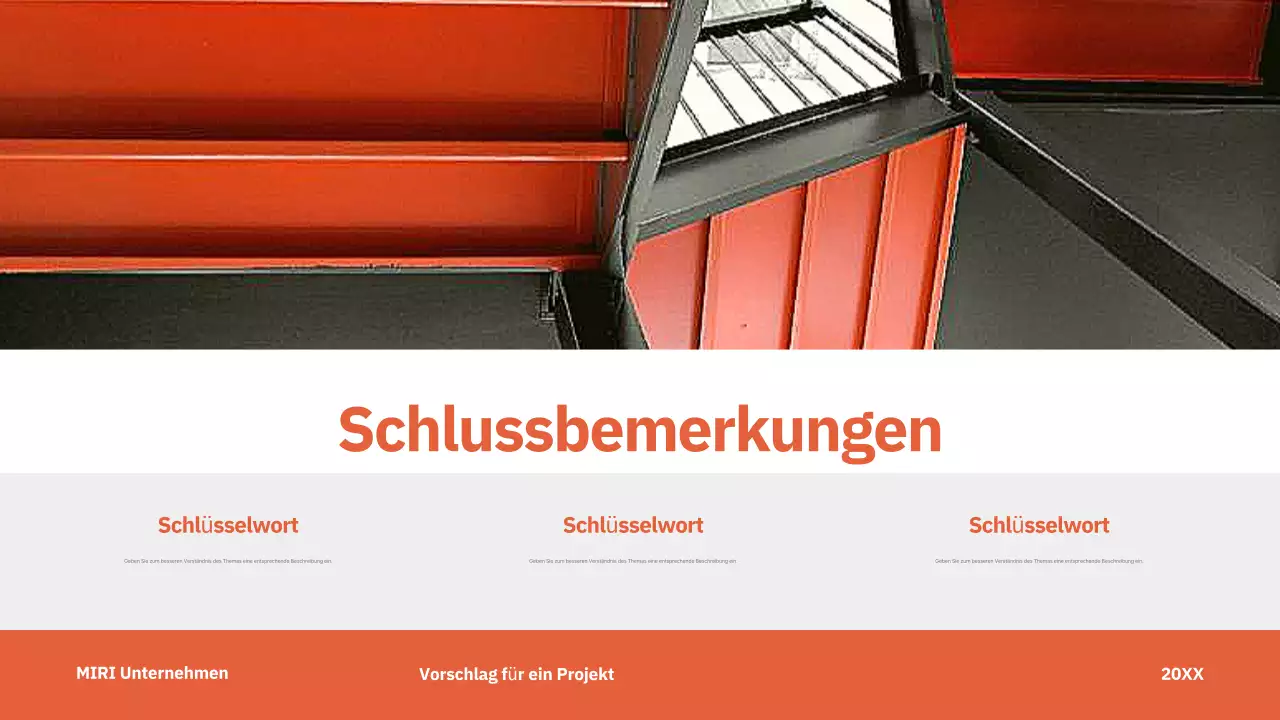 red modern project proposal business