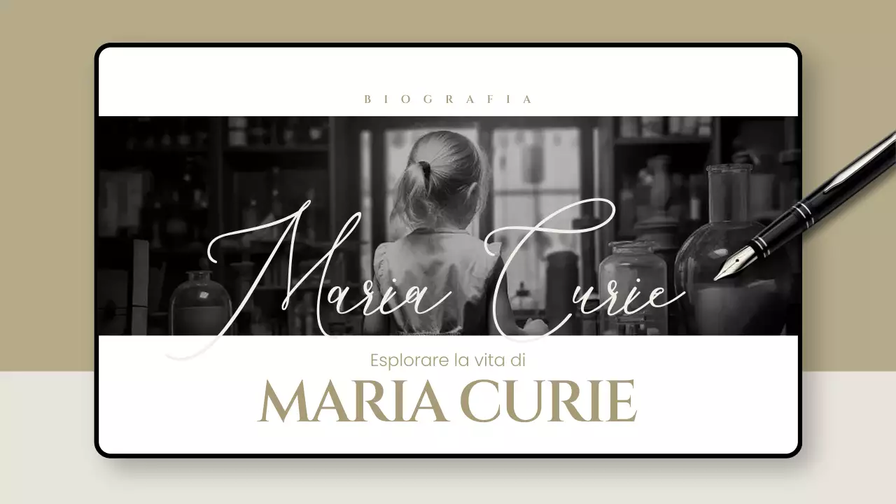 presentazione della biografia classica nera