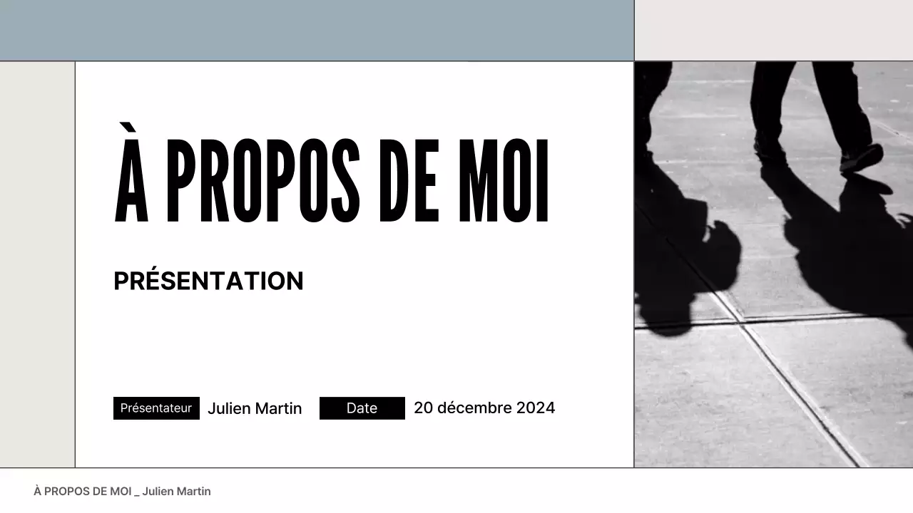 portefeuille de profil moderne gris bleu