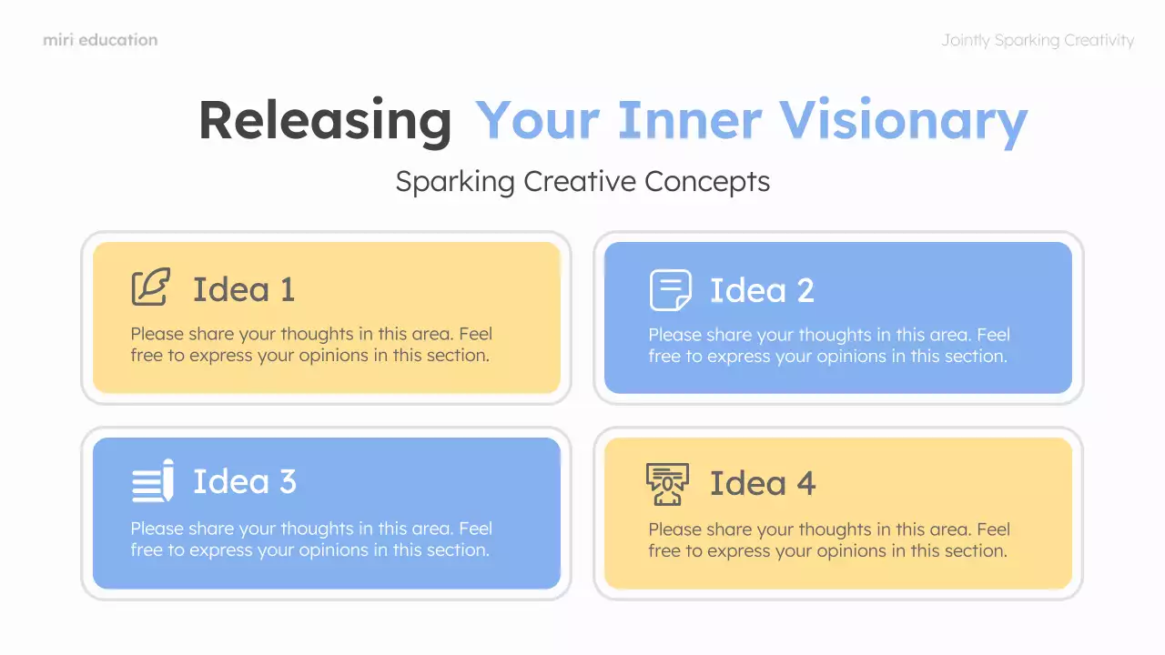 Blue Modern Brainstorming Guide Presentation