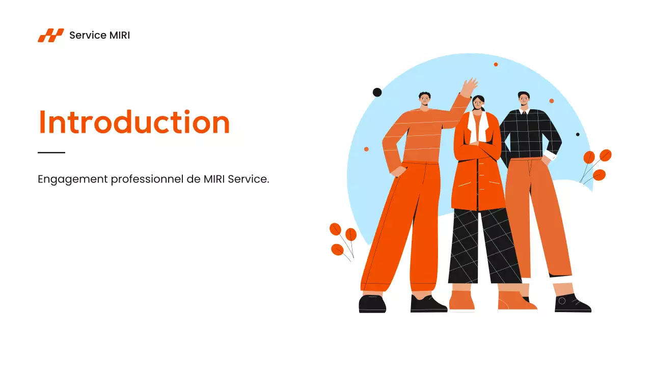 orange modern service introduction