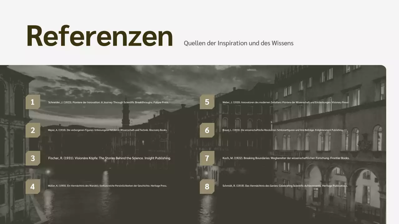 beige Biographievorlesung zur modernen Geschichte