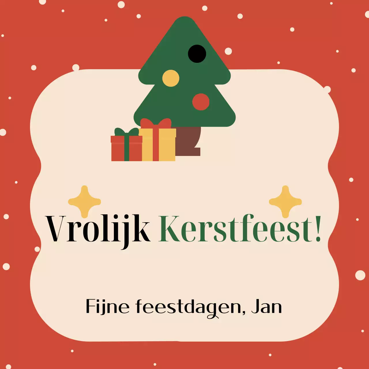 Rode Vintage Kerstplanning