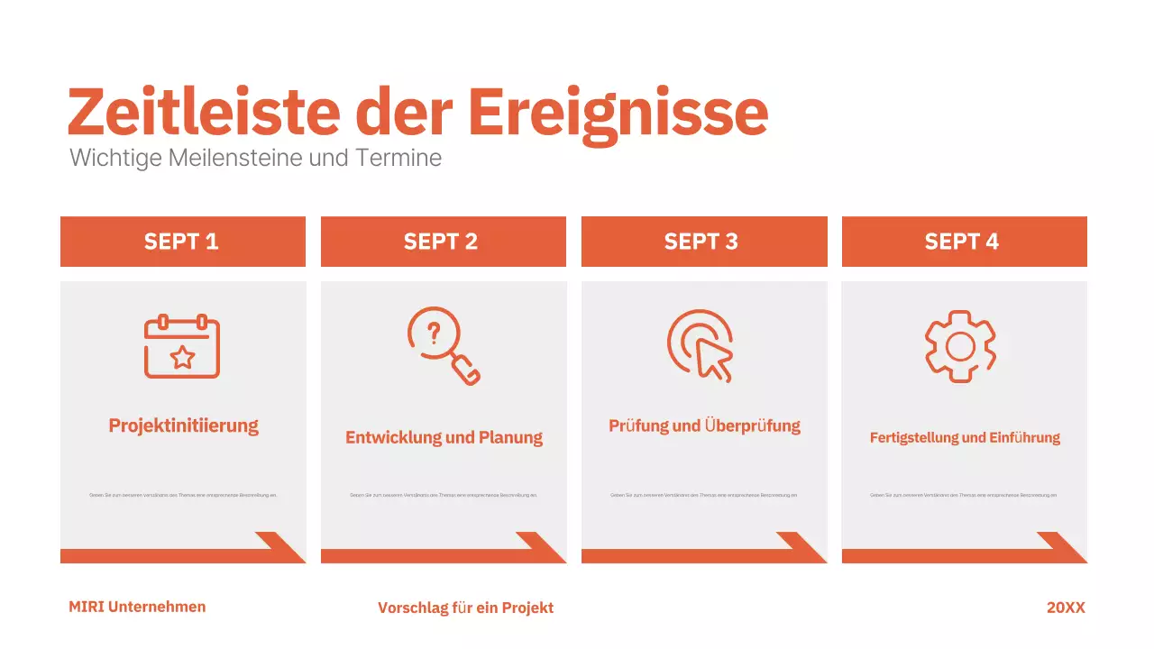 red modern project proposal business