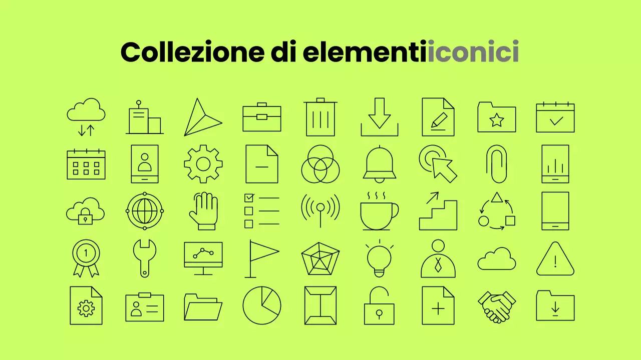 annuncio di presentazione moderno al neon