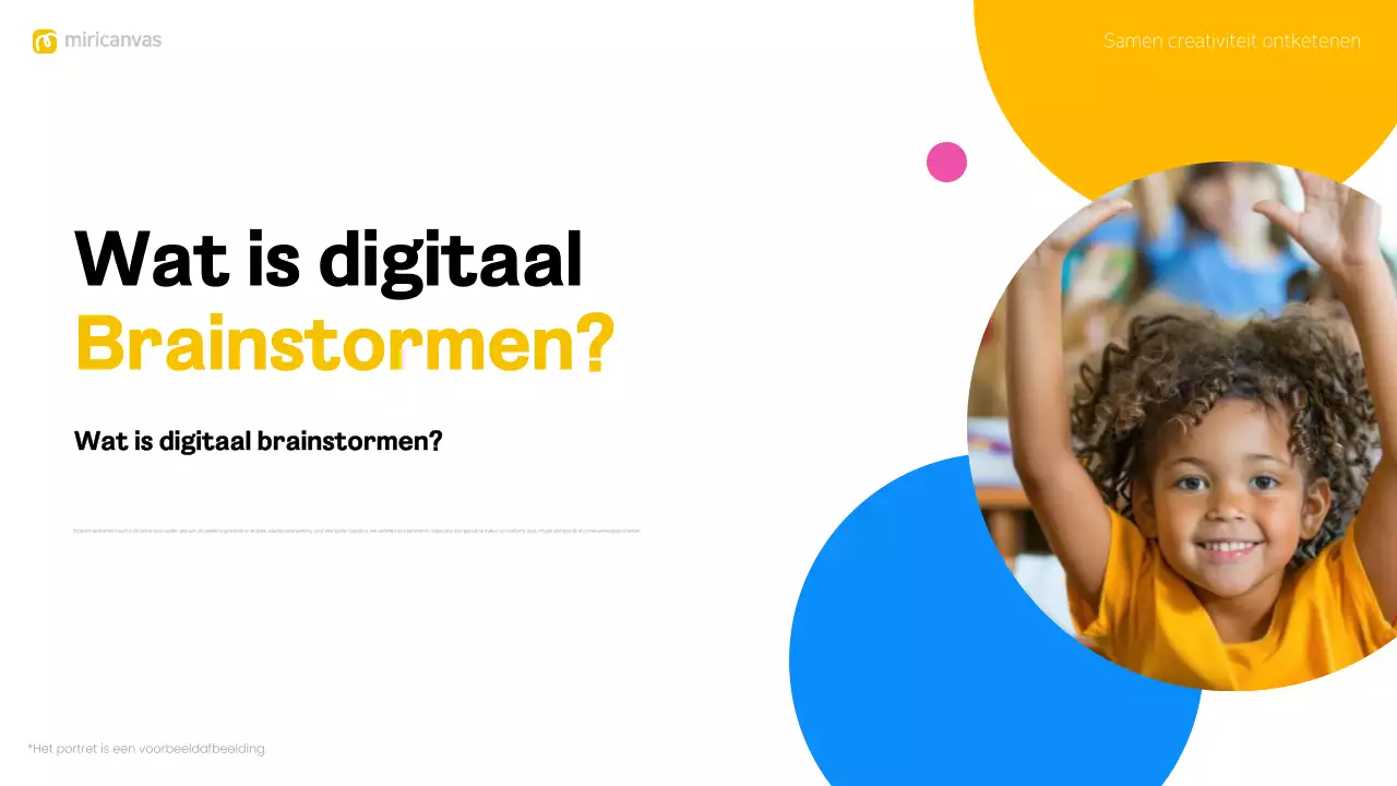 kleurrijke moderne brainstorm layout