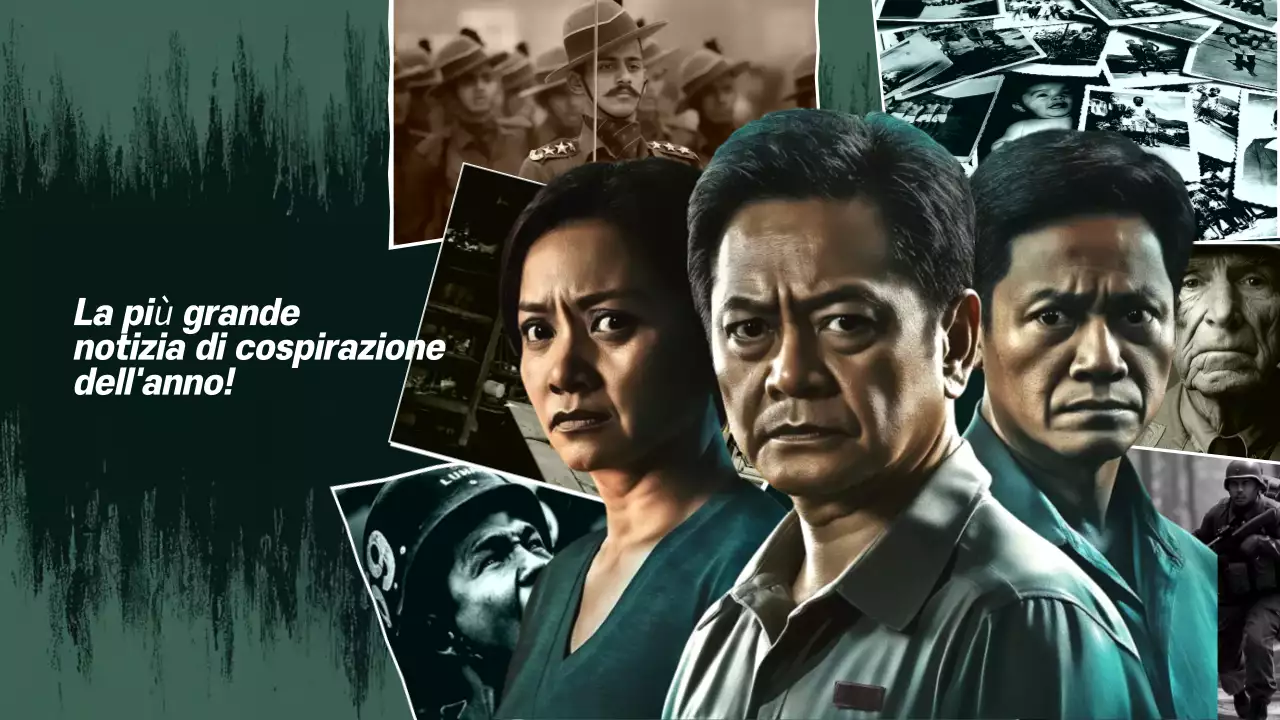 annuncio di cospirazione drammatica verde