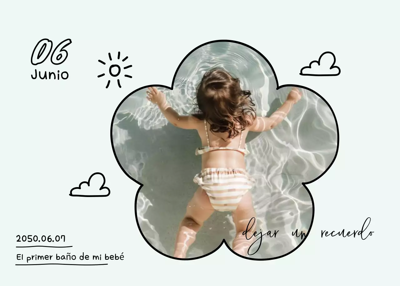 Bonito calendario con fotos de Año Nuevo