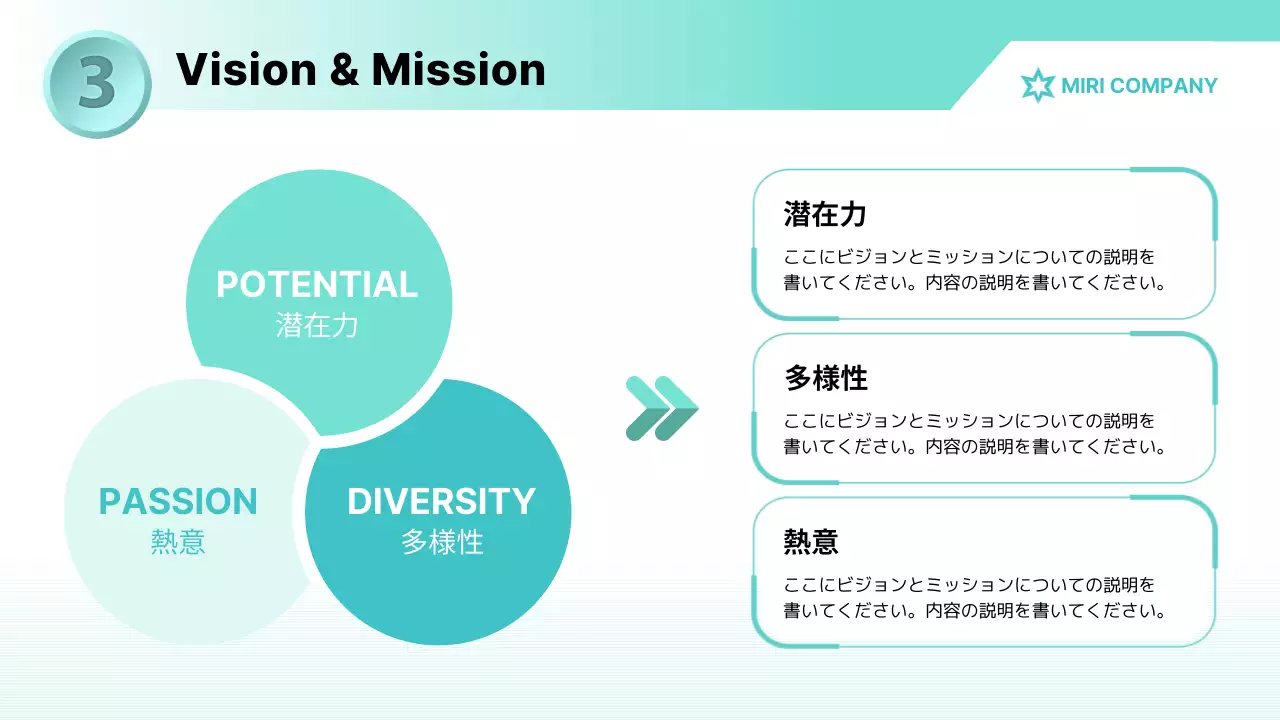 緑 シンプル 会社案内 資料 プレゼンテーション