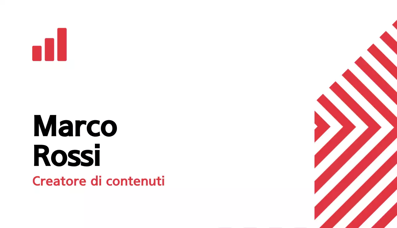 biglietto da visita moderno rosso