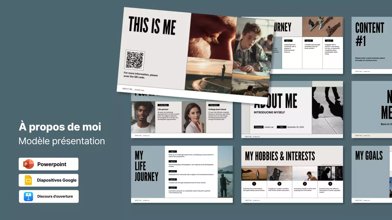 portefeuille de profil moderne gris bleu