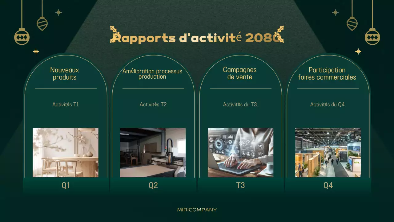 Fêtes de fin d'année simples et abstraites