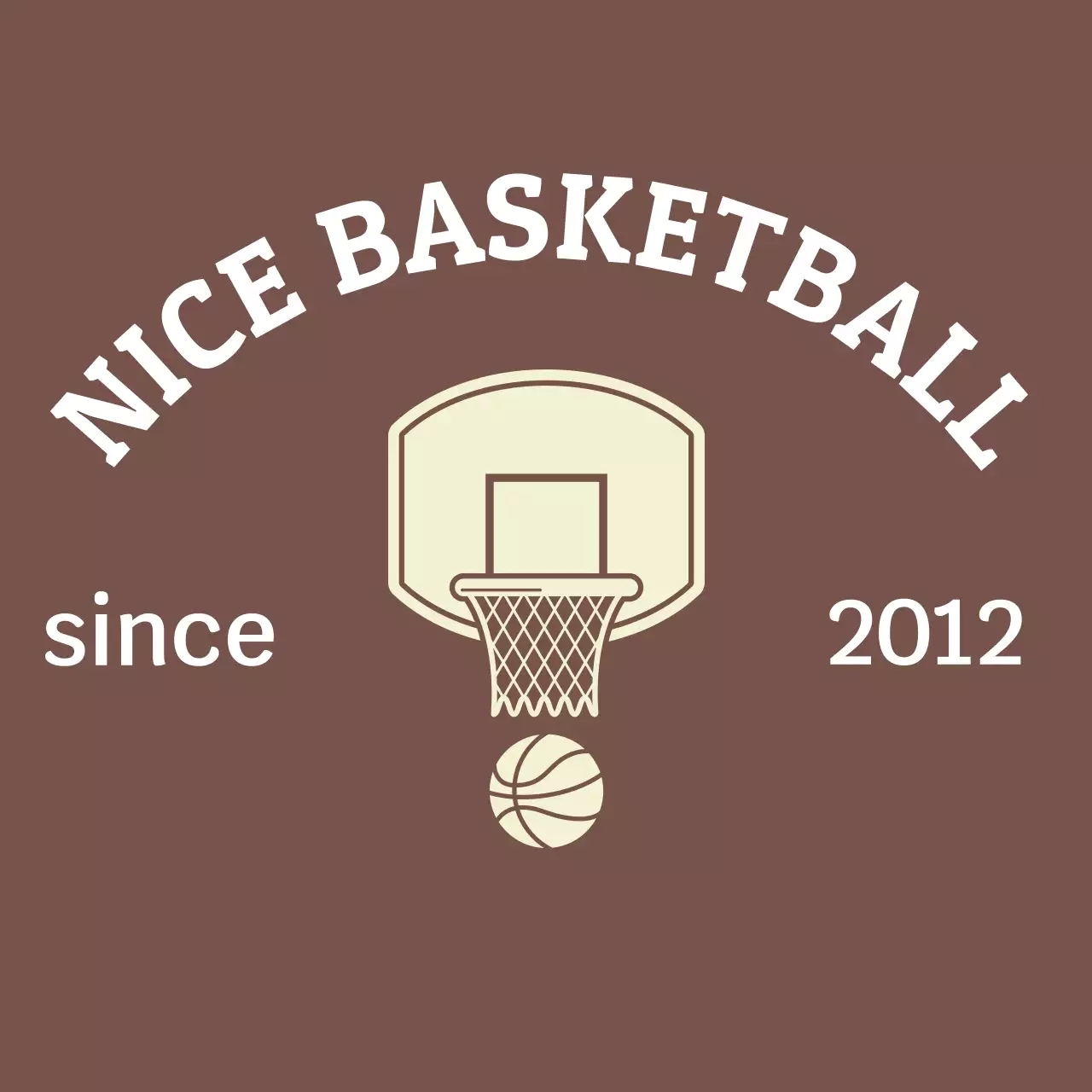Brown Vintage Basketball Club