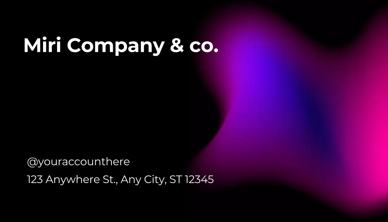 Pink Modern Business Card