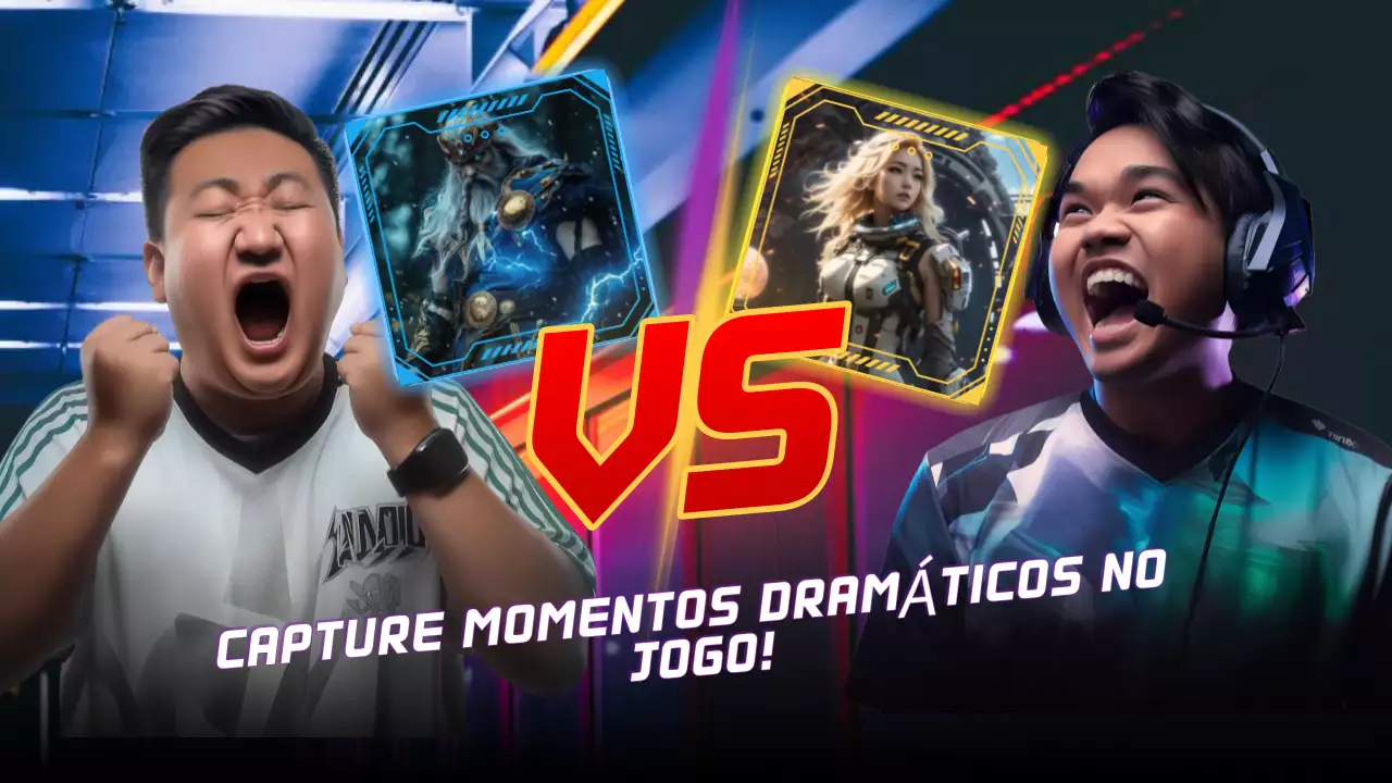 anúncio azul de jogos modernos