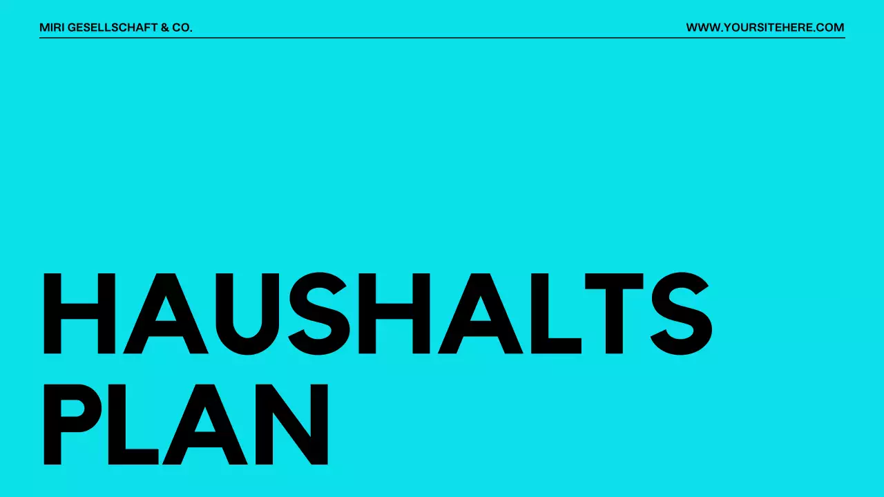 Moderne Projektvorschlags-Präsentation Orange Schwarz