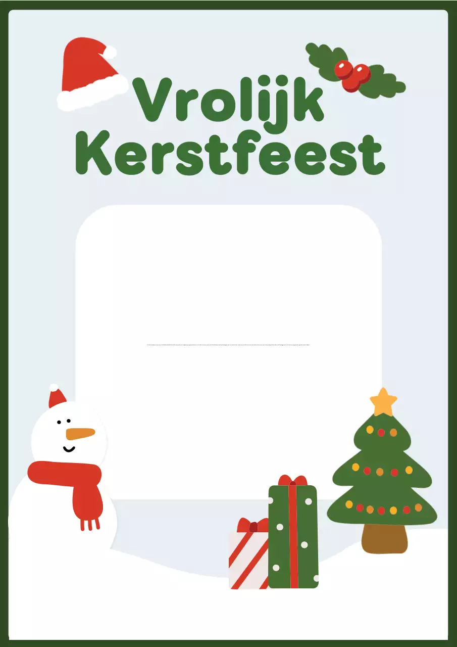 Samenvatting Schattige Kerstkaart
