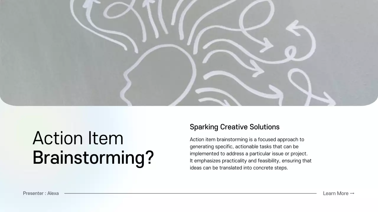 Blue Modern Brainstorming Guide Presentation