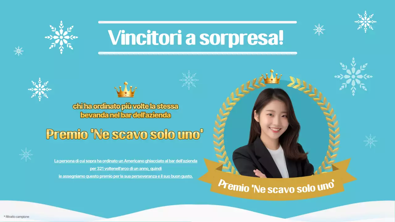 Azzurro Semplice celebrazione di fine anno