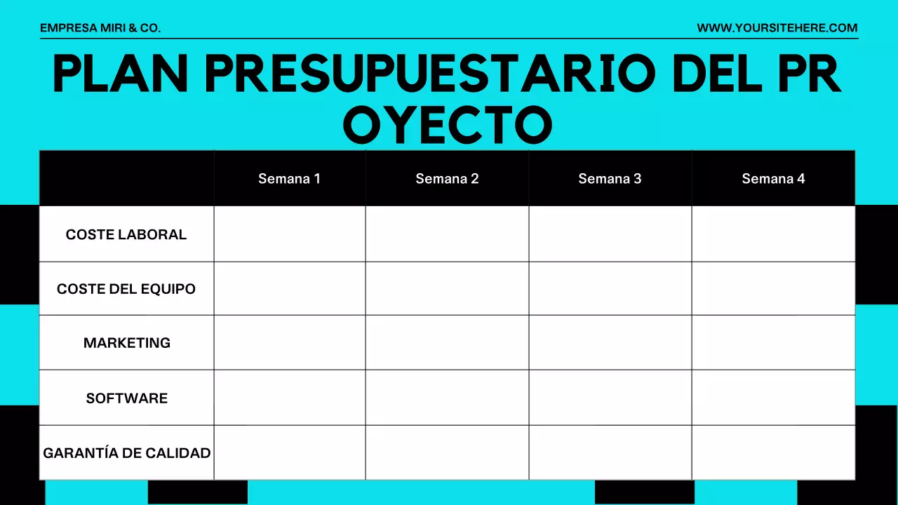 Presentación Moderna de Propuesta de Proyecto Naranja Negro