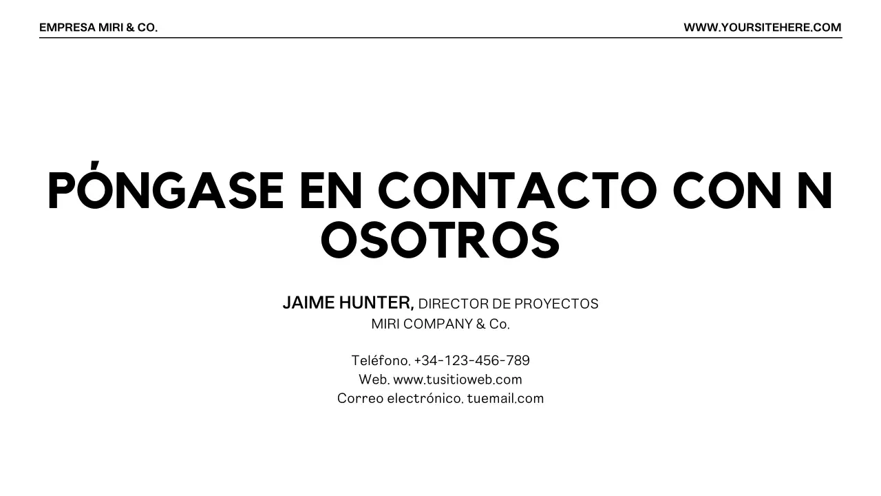 Presentación Moderna de Propuesta de Proyecto Naranja Negro