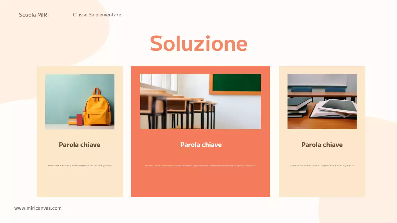 classe di educazione alla tendenza arancione