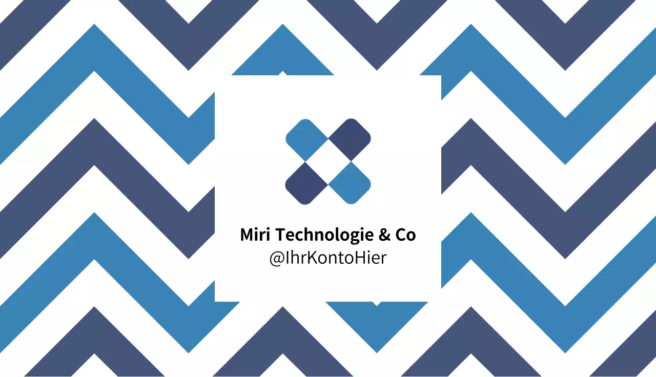 blaue moderne Visitenkarte