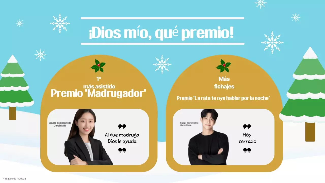 Celebración de fin de año sencilla en azul claro