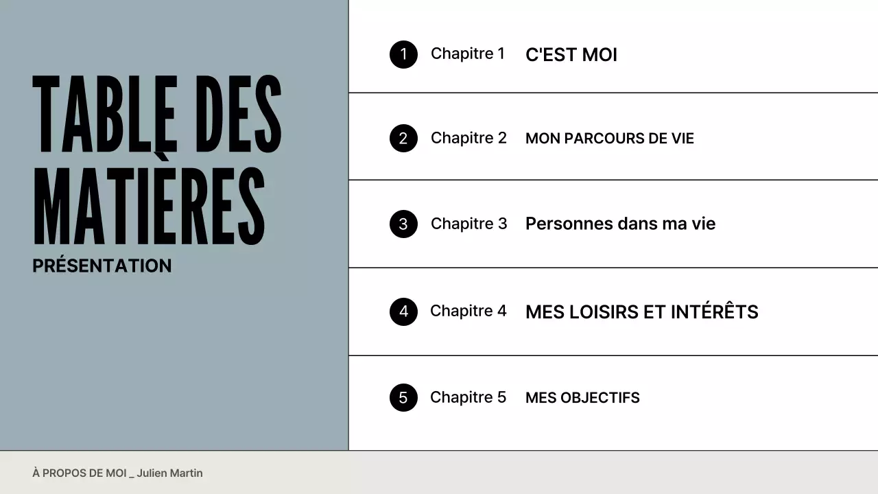 portefeuille de profil moderne gris bleu