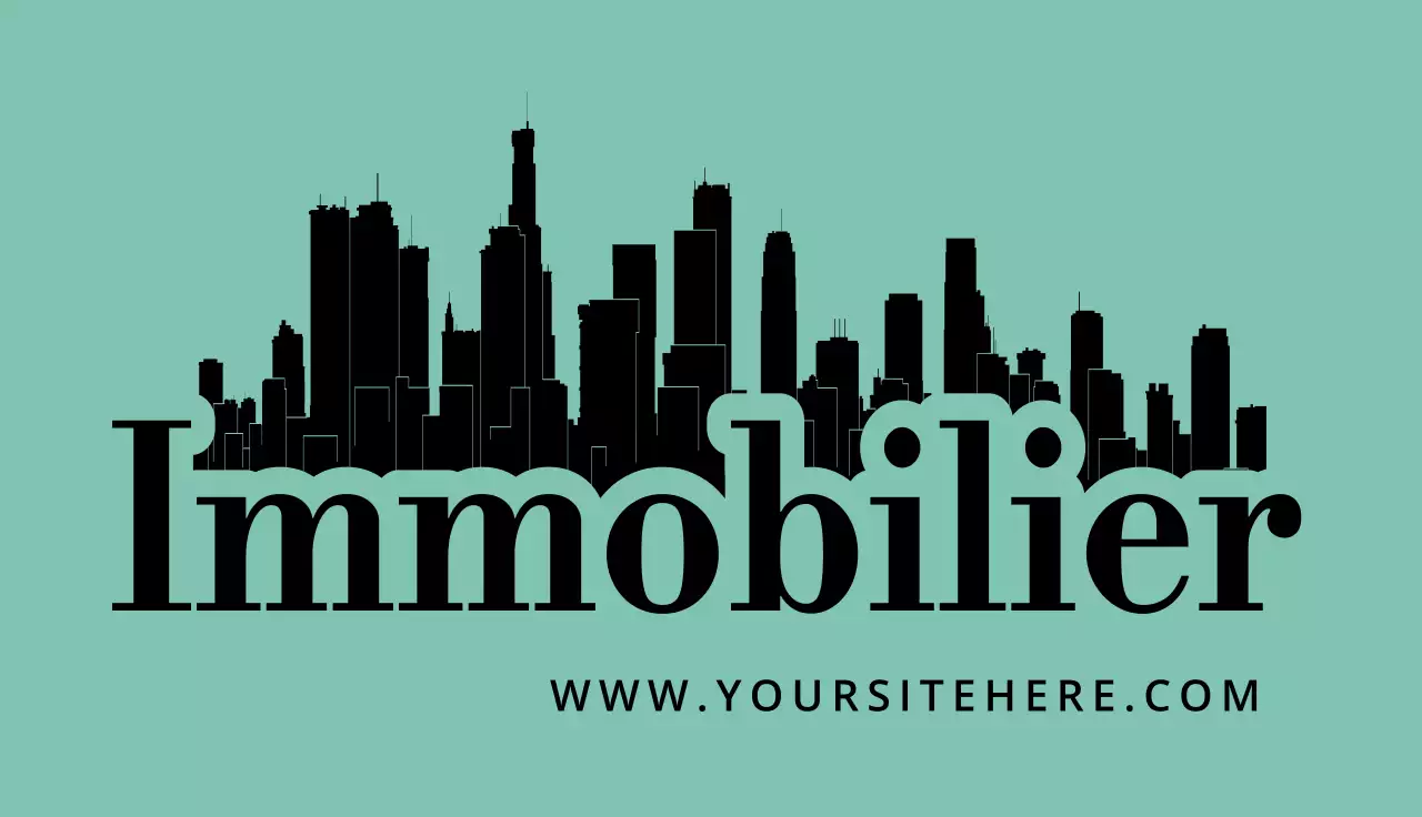 carte immobilière moderne à la menthe