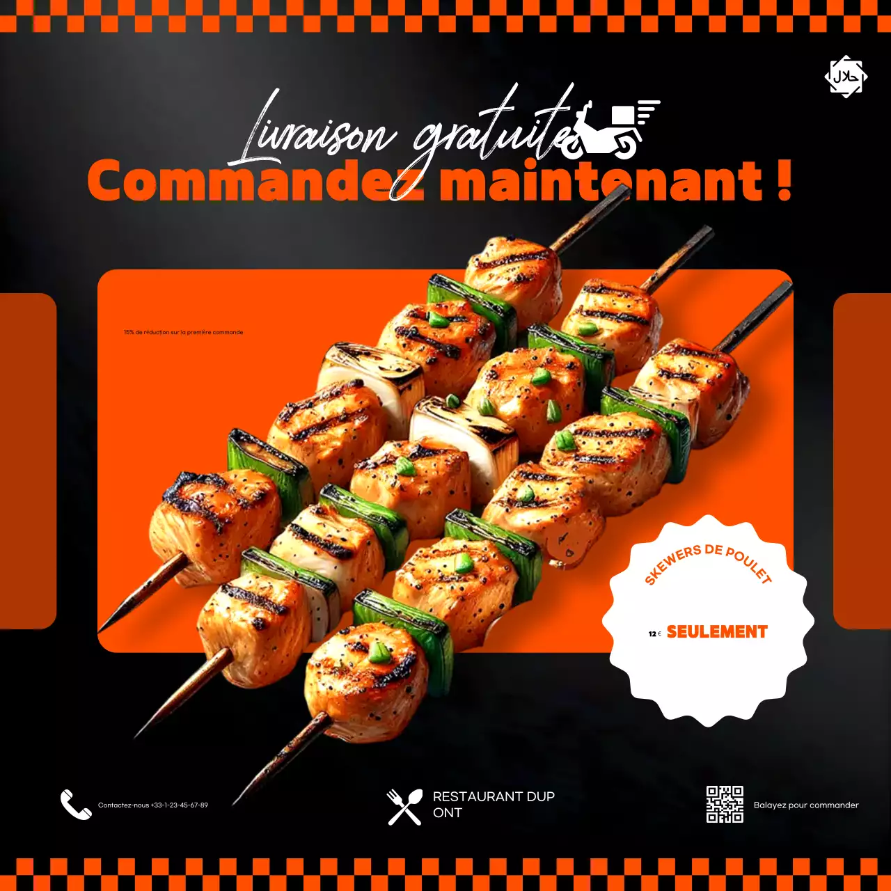 promotion de l'alimentation moderne orange
