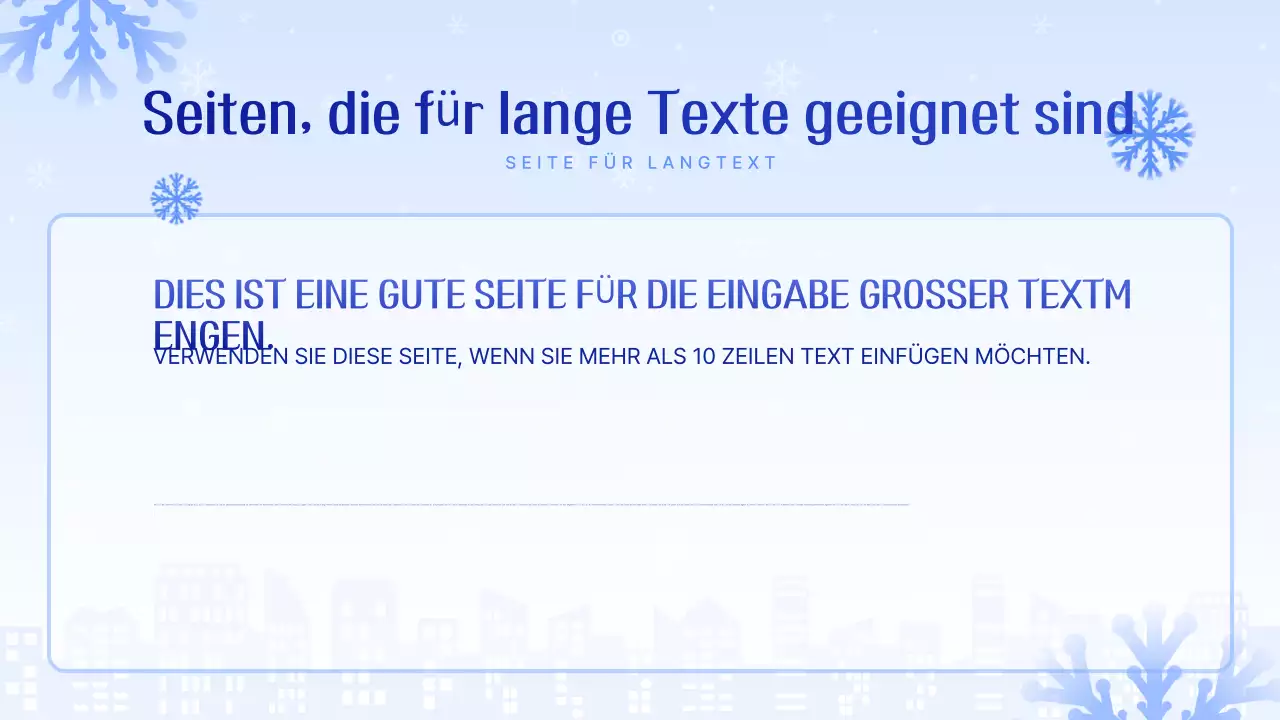 Hellblau saubere Präsentation erklärt