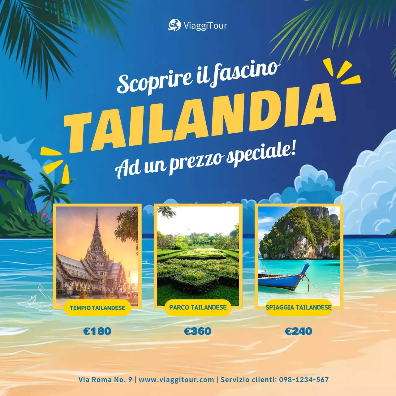 promozione viaggi blu tropicale