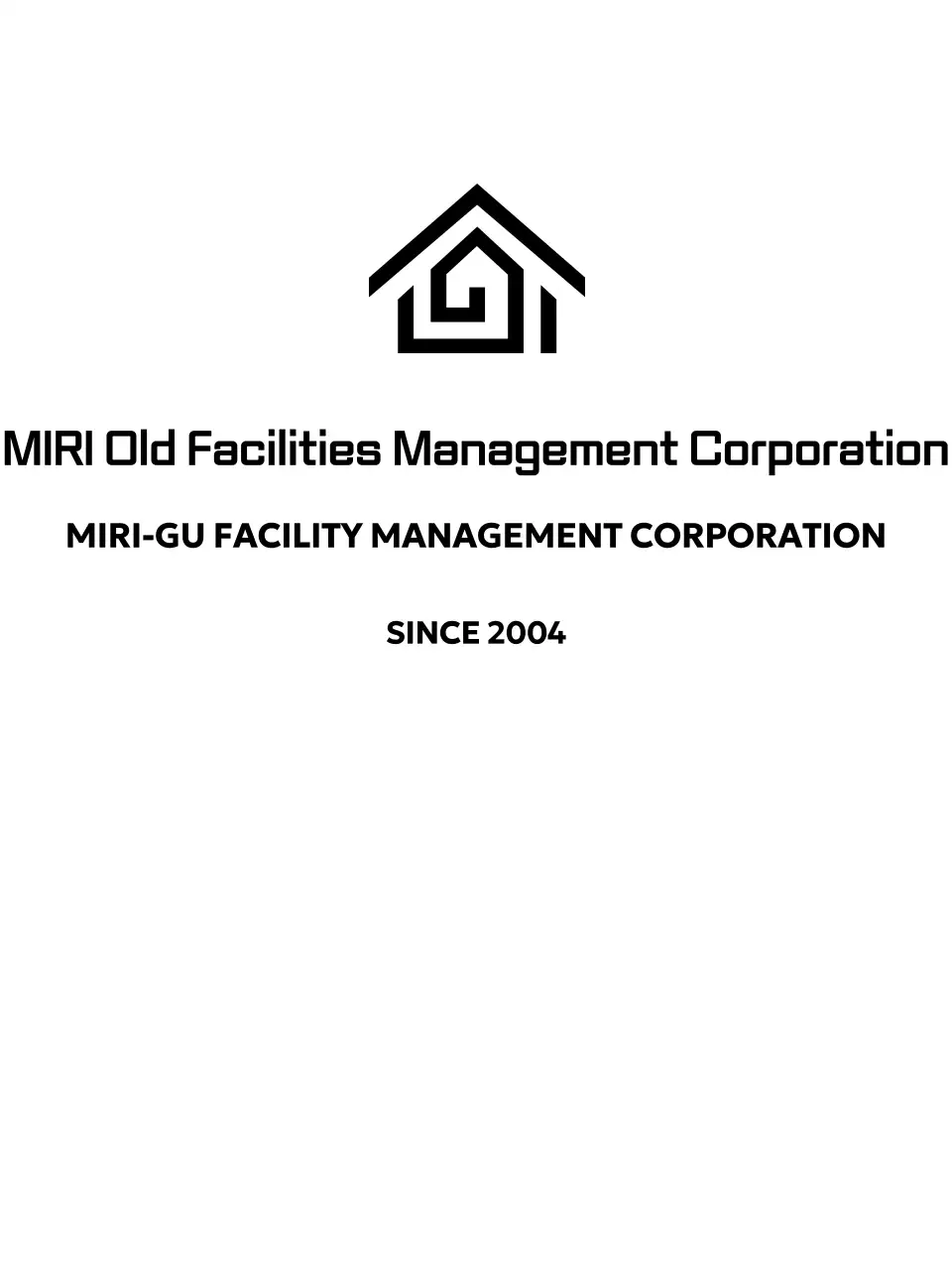 Bewerben Sie Ihre Organisation mit einem einfachen Logo in Form eines Hauses