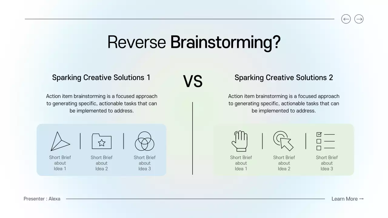 Blue Modern Brainstorming Guide Presentation