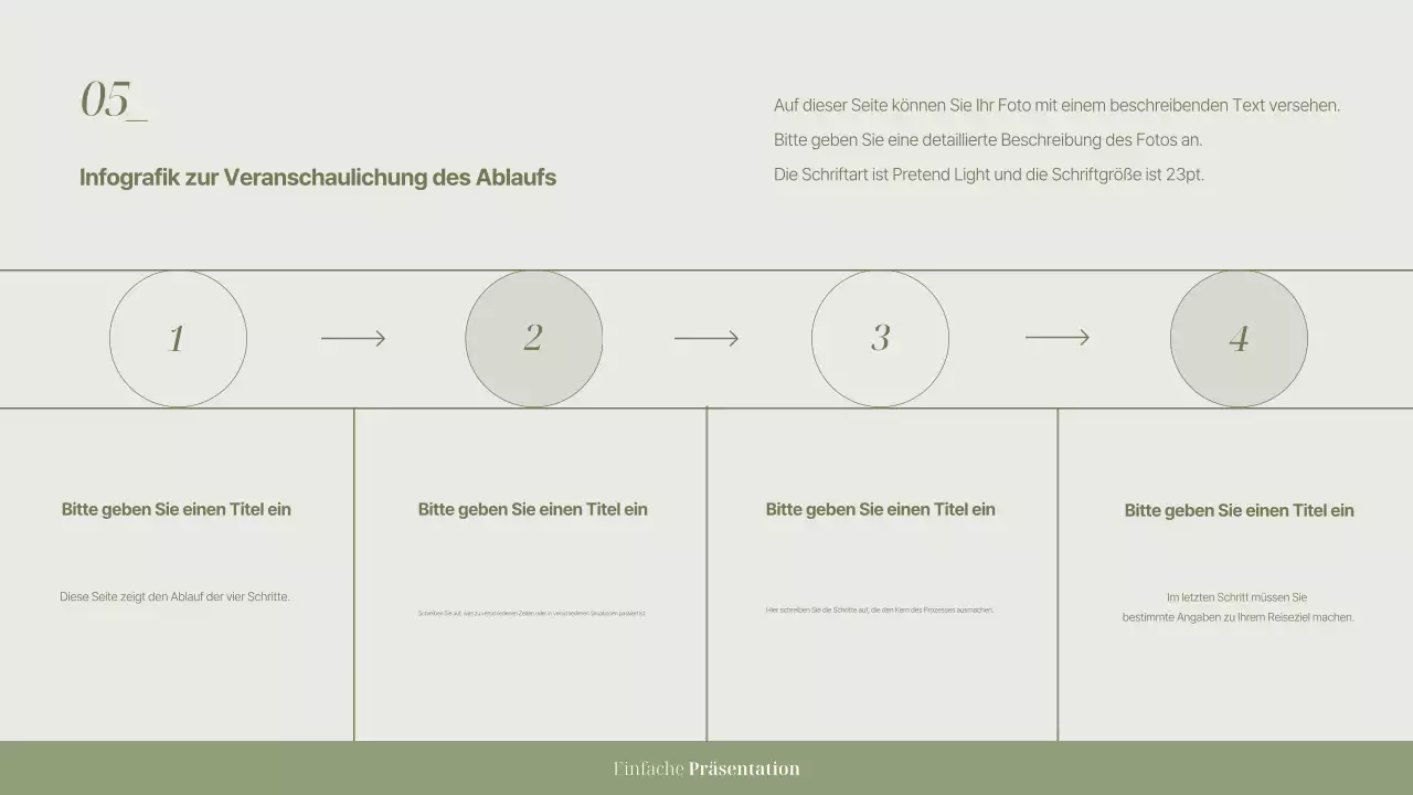 Khaki Einfache Präsentation Dokumentation