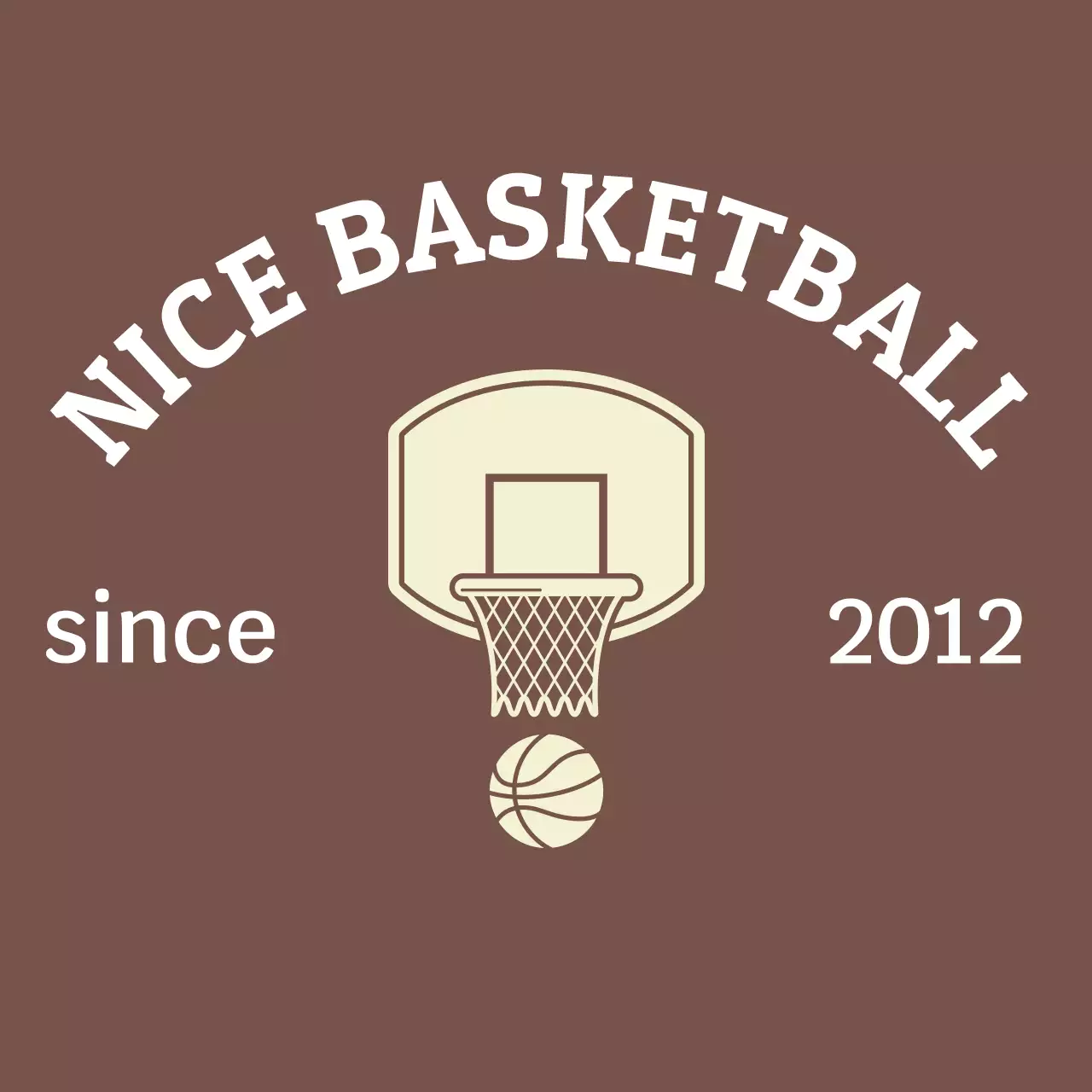 브라운 빈티지 농구 클럽