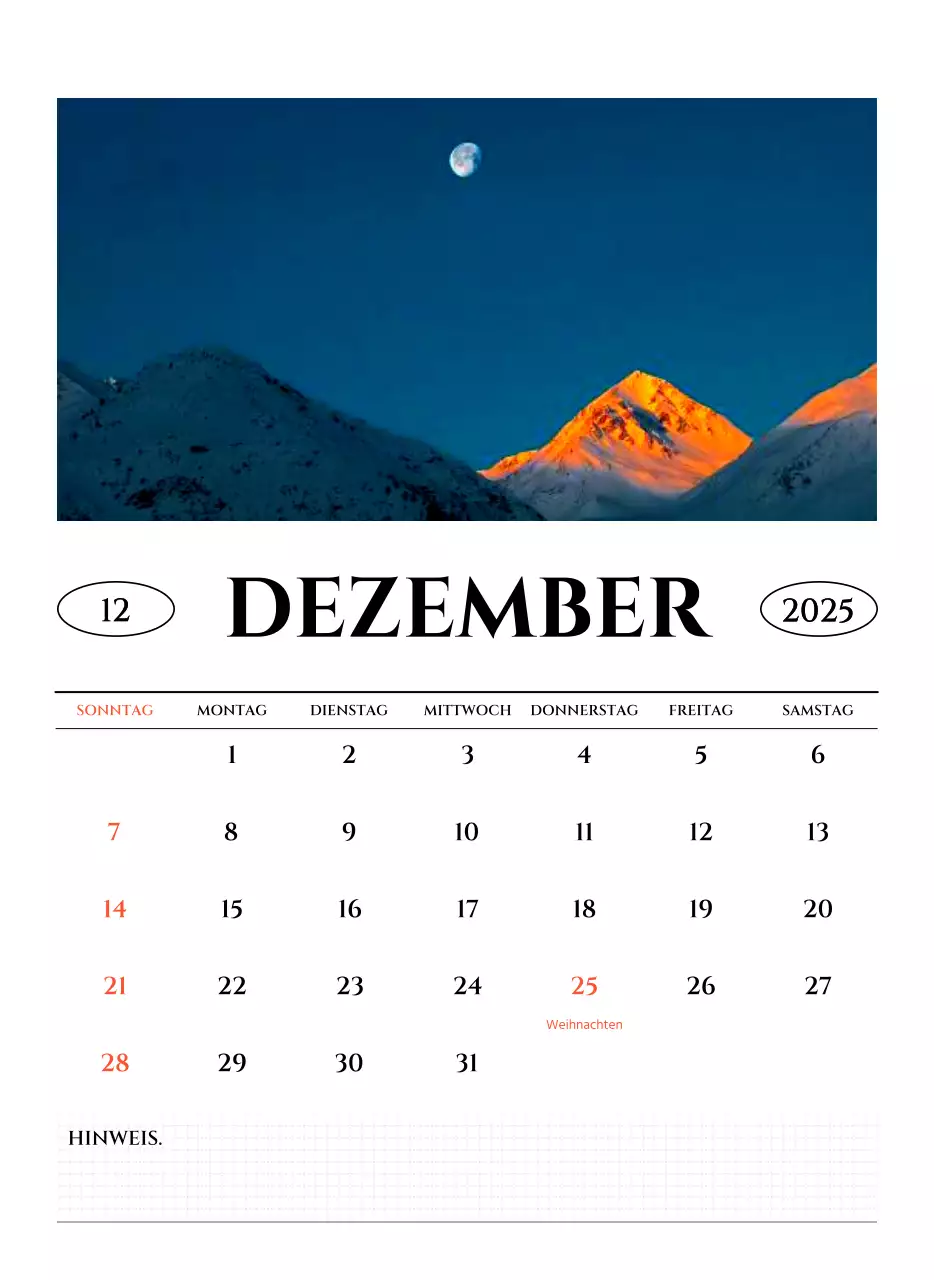 Einfacher Stil Wandkalender mit schwarz-weiß emotionalen Reisefotografie Konzept