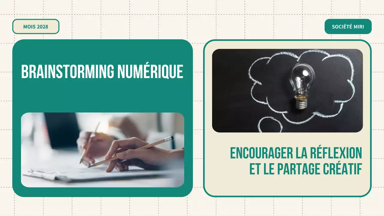 guide de brainstorming vert et moderne