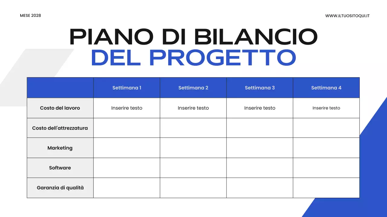 presentazione aziendale moderna blu