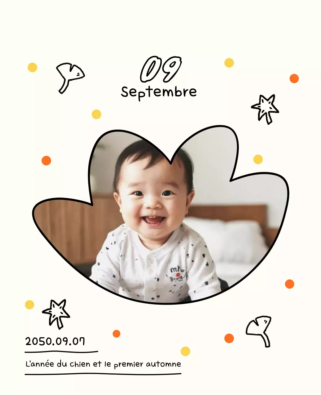 Adorable calendrier du Nouvel An