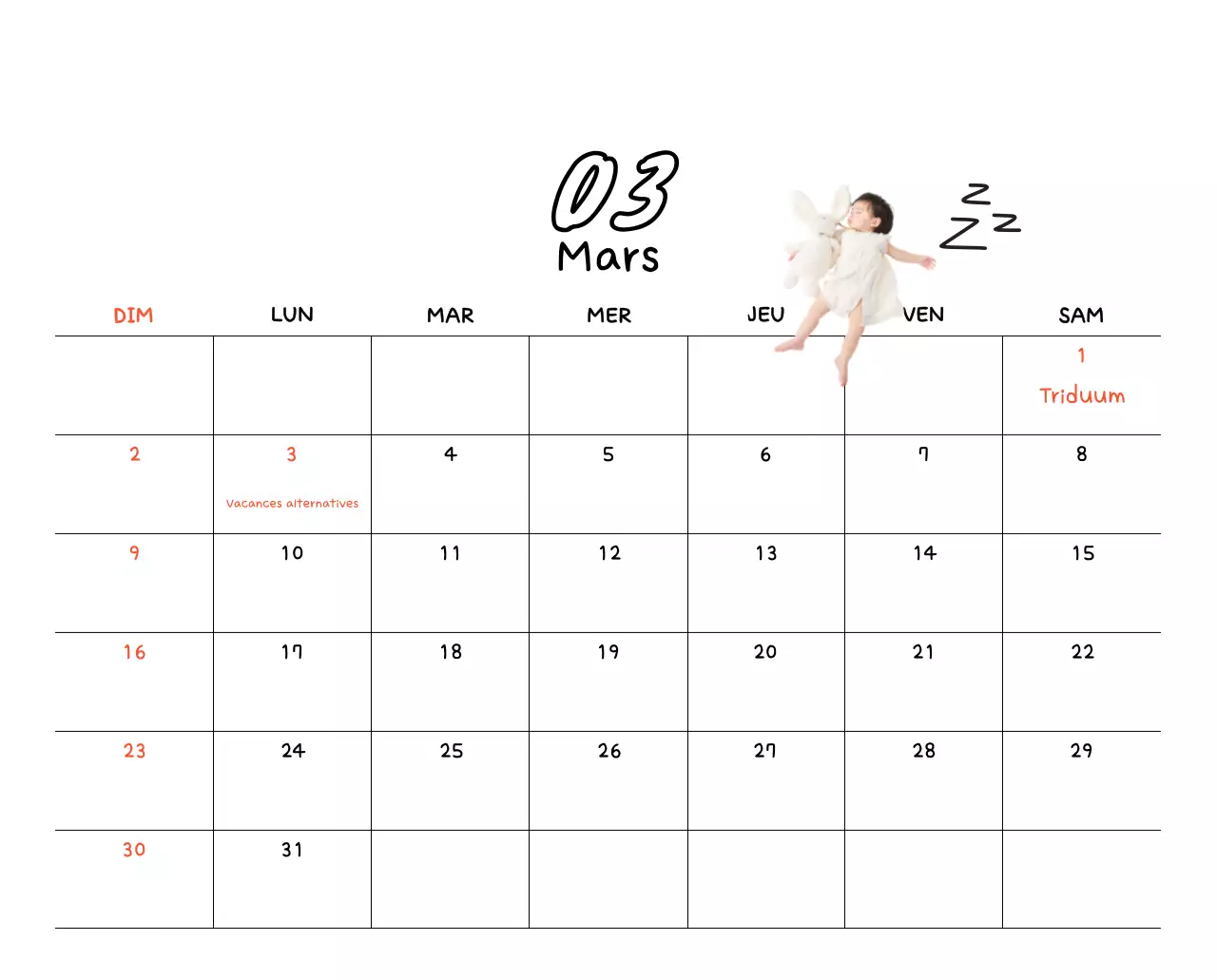 Calendrier photo jaune mignon