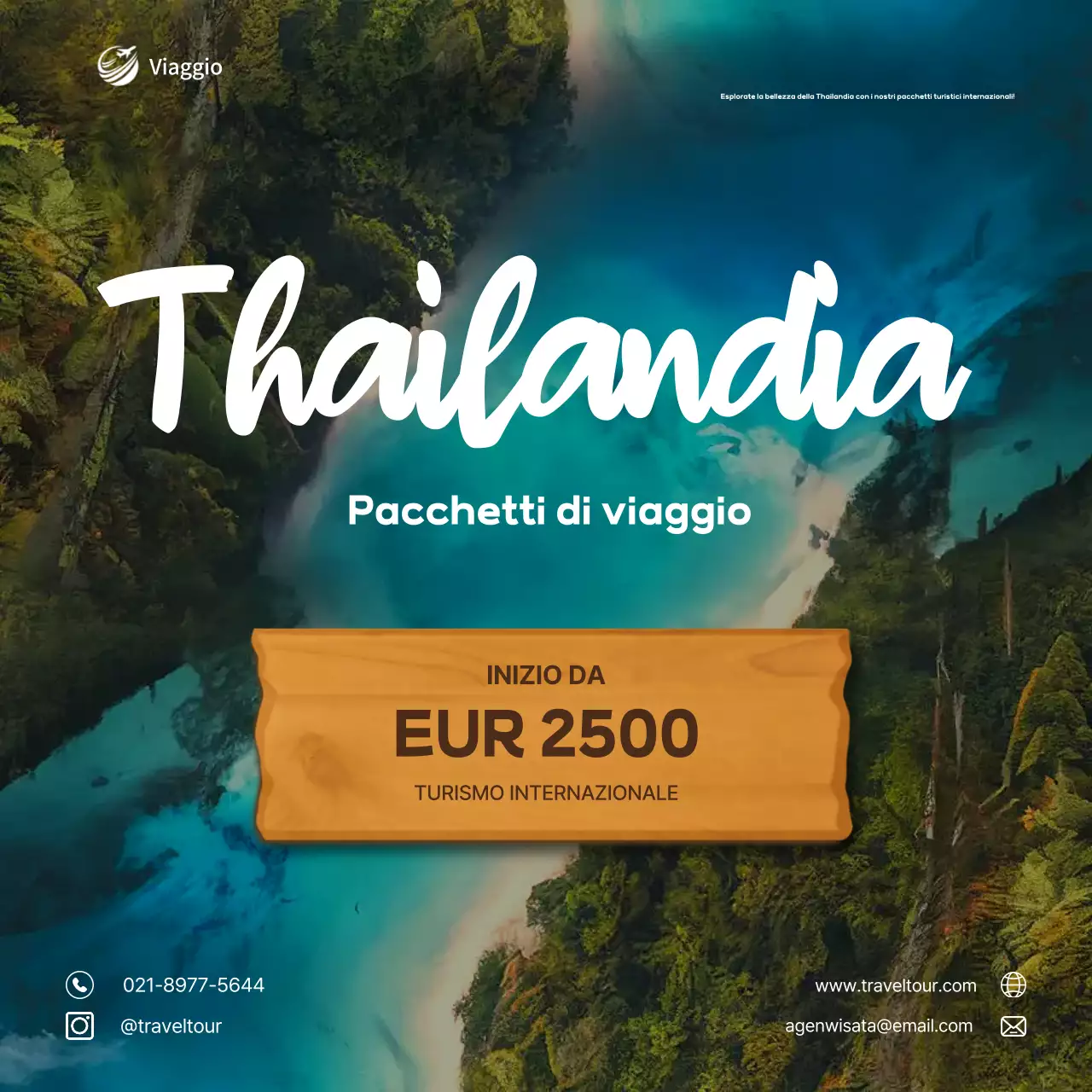 promozione viaggio verde moderno