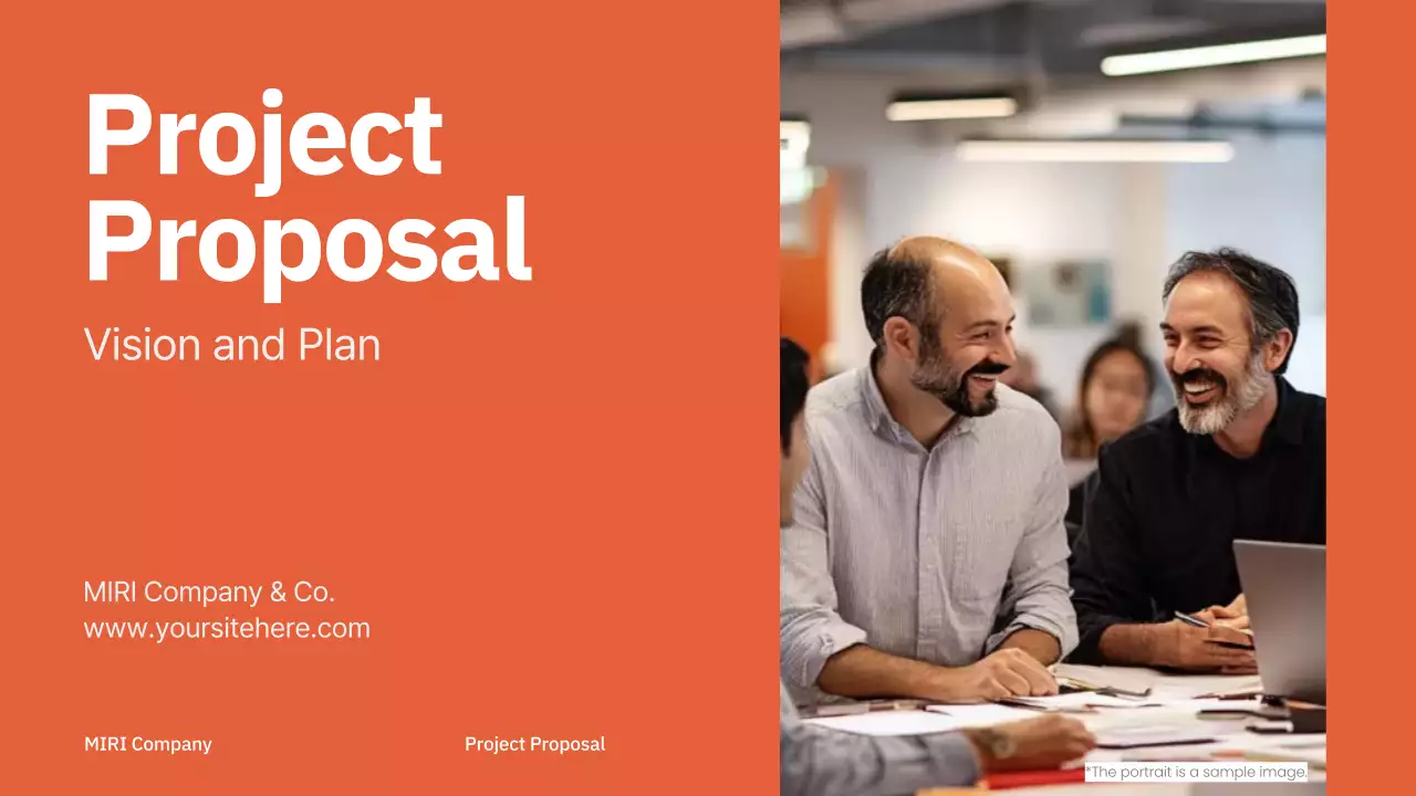 Presentasi Proyek Profesional Orange