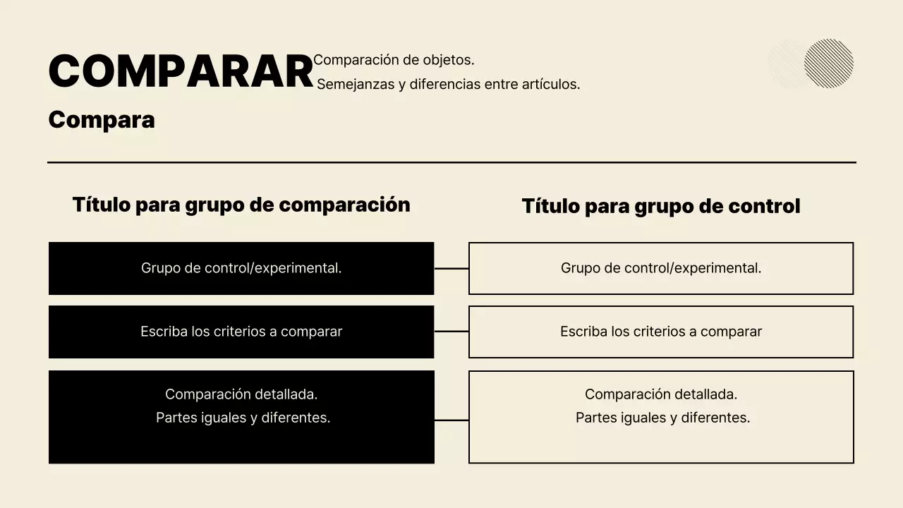 Explicación de la presentación minimalista en beige