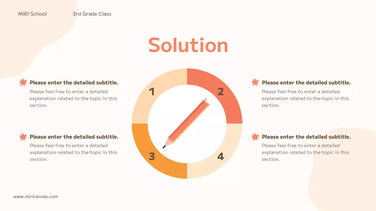 Orange Simple School Presentation