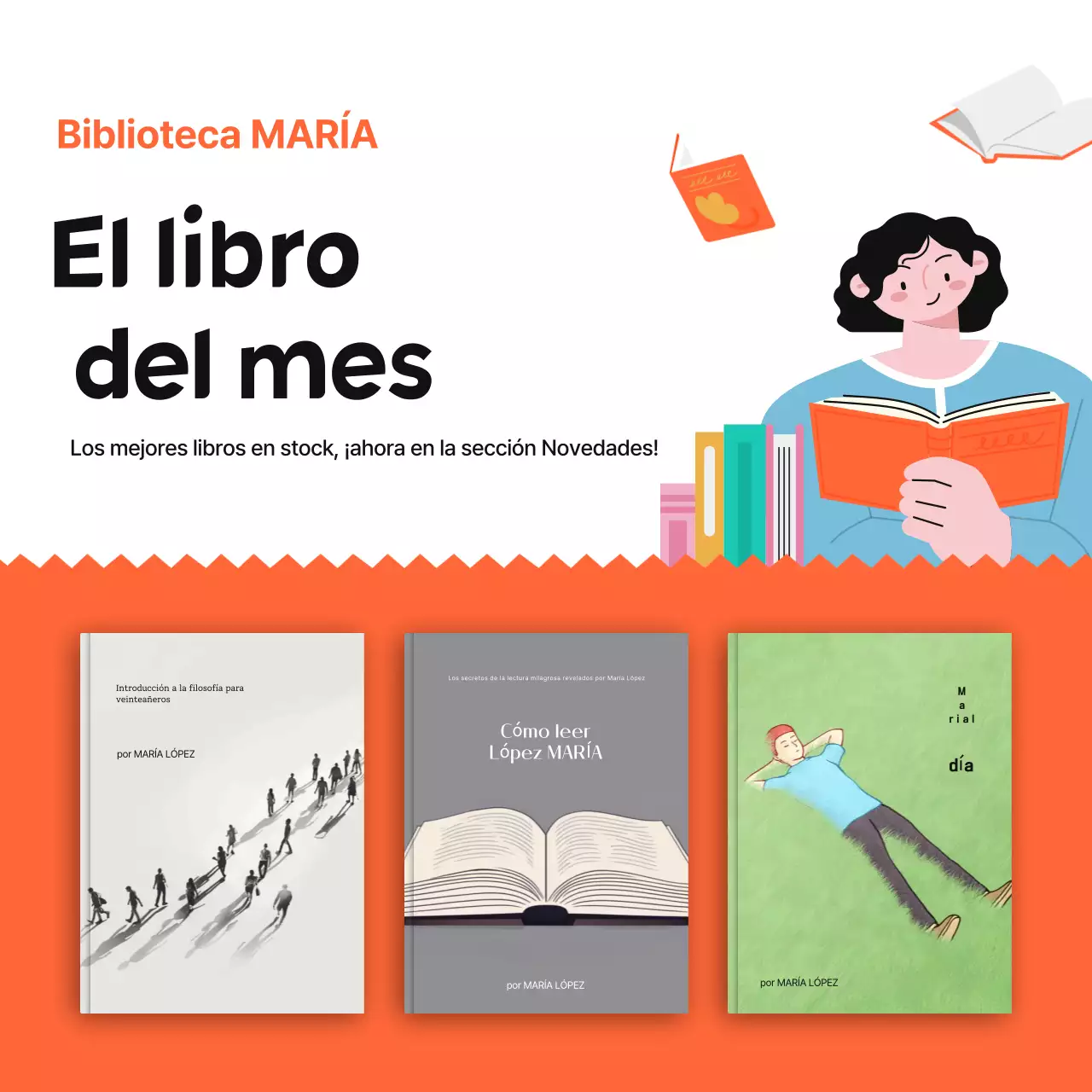 Orange Simple Book Ad