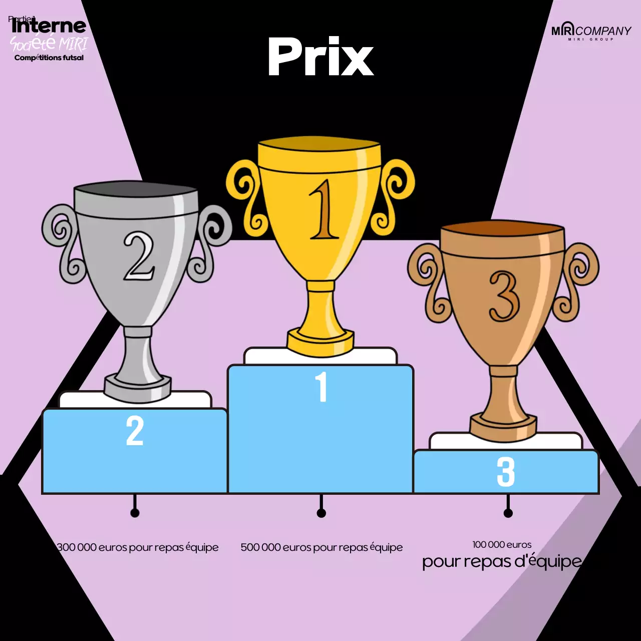 Événement football rétro mauve