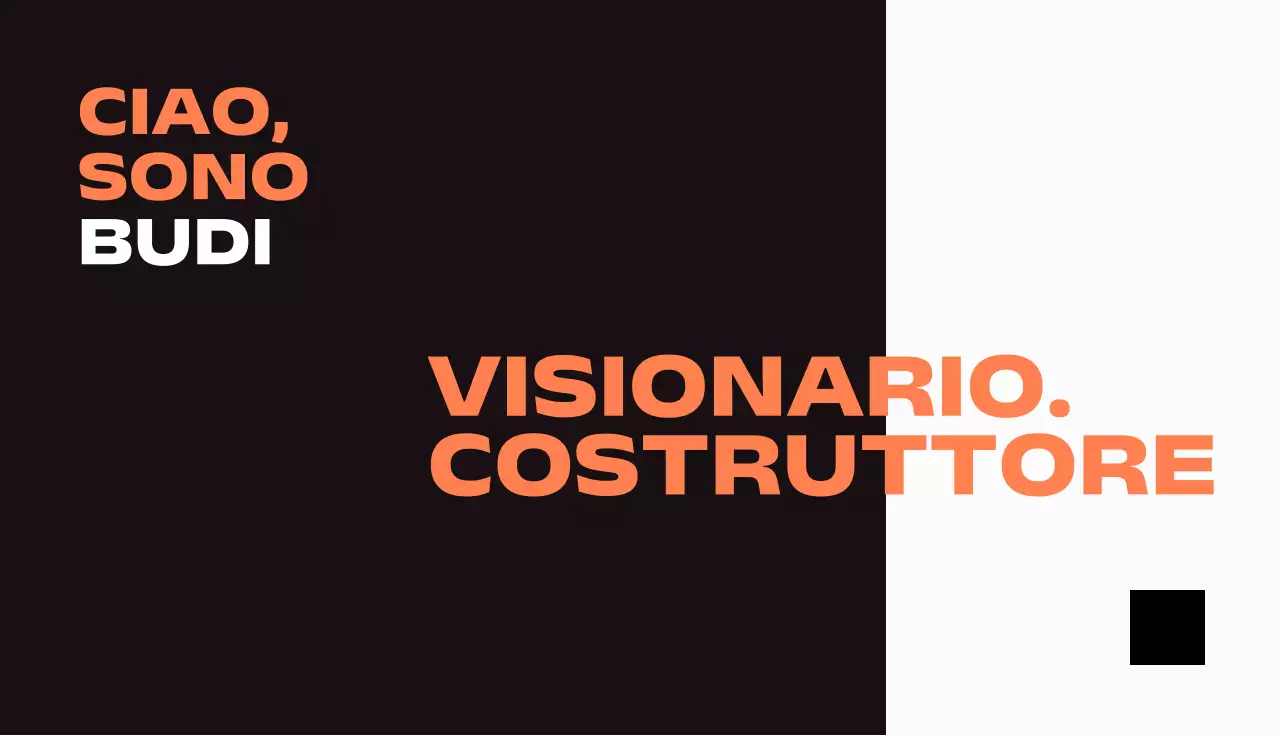 biglietto da visita moderno arancione